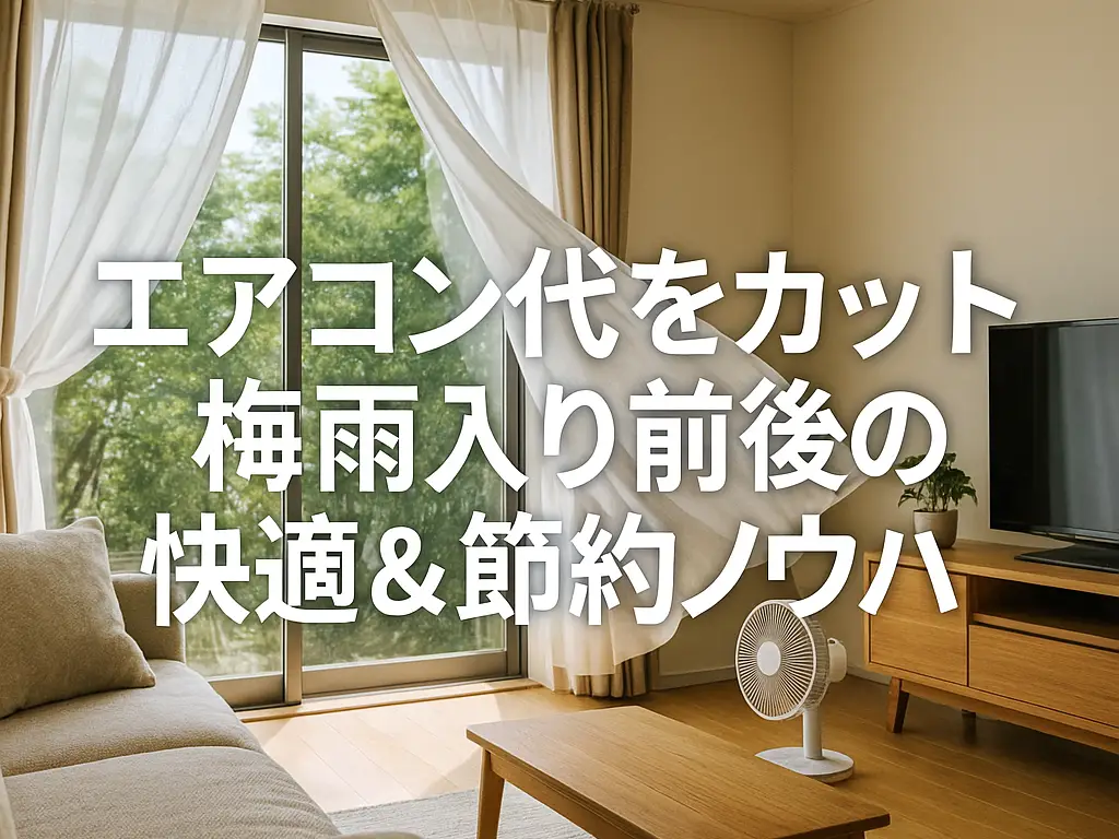 エアコン代をカット!!梅雨入り前後の快適＆節約ノウハウ